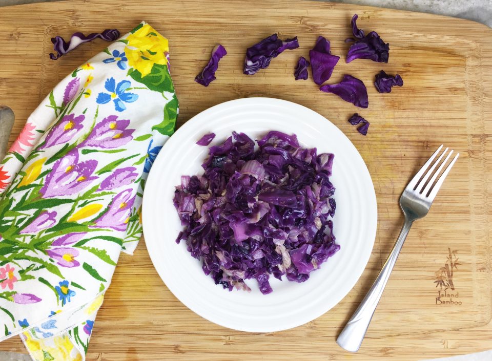 Braised cabbage is perfect served as a side or a yummy snack. 