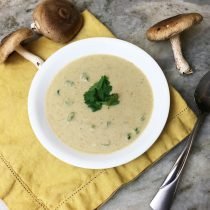 Shiitake Mushrooms and a Creamy Mushroom Soup