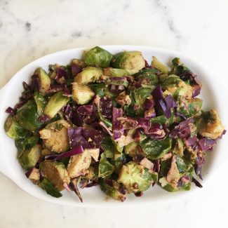 Cooked Brussel Sprout Slaw