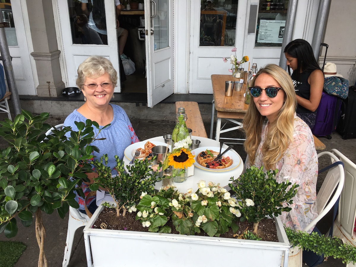 Our last meal of the our NYC trip! Brunching on the outside patio of The Butcher's Daughter with my mommy.
