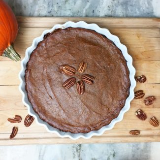 Pecan Crust Pumpkin Pie