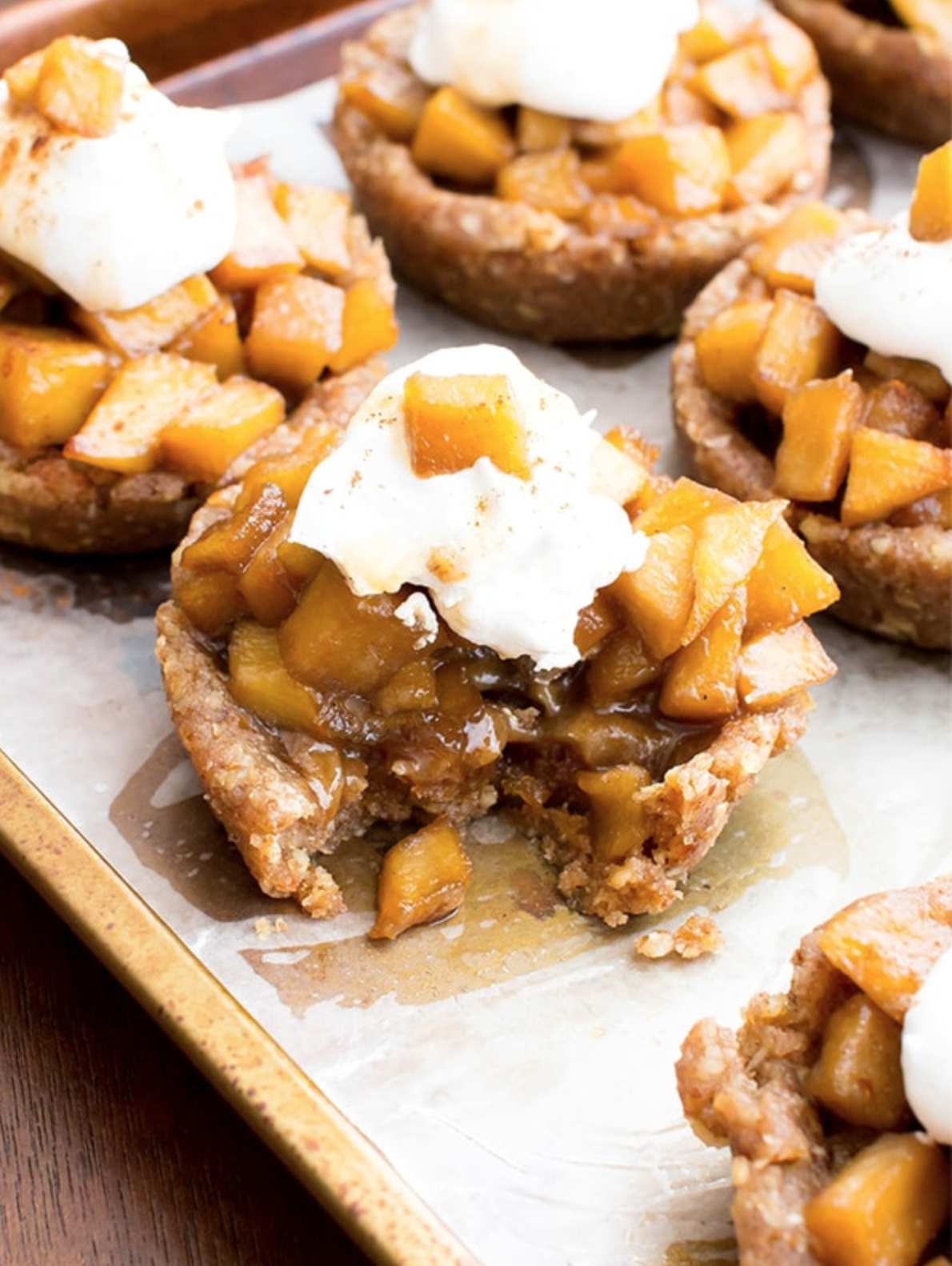 Vegan Caramel Apple Tartlets