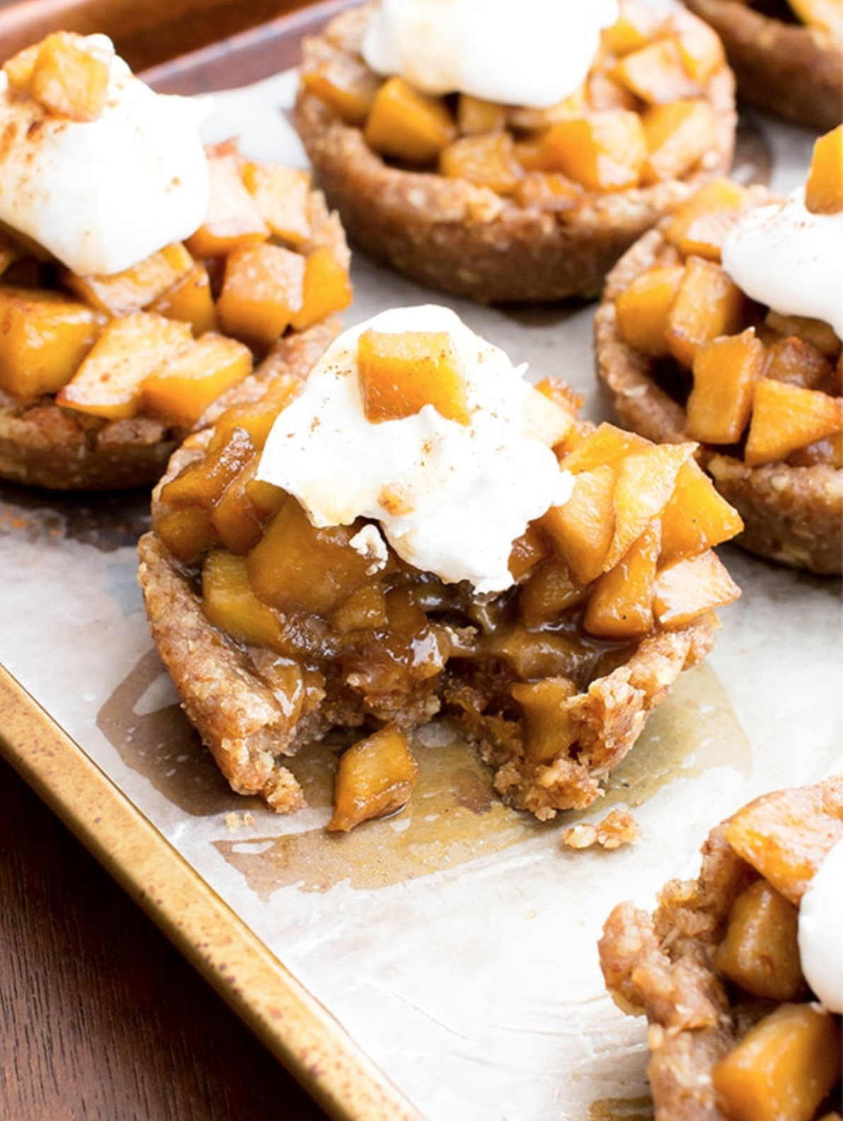 Vegan Caramel Apple Tartlets 