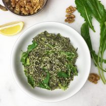 Arugula Walnut Pesto Pasta