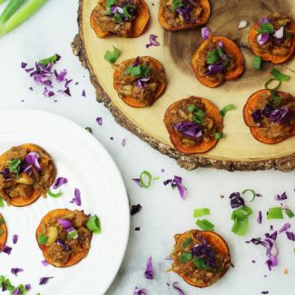 BBQ Jackfruit Sweet Potato Sliders