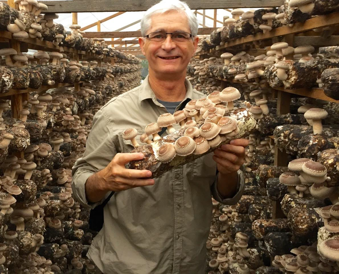 Jeff Chilton with mushrooms