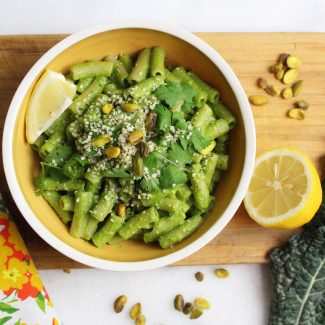 Pistachio Kale Pesto Pasta