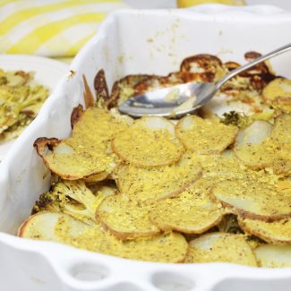 Broccoli Potato Casserole (gluten-free and vegan)