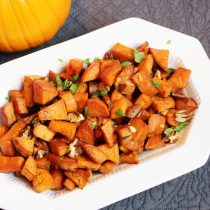 Pecan Maple Roasted Sweet Potatoes