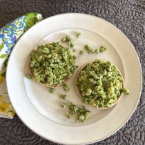 Simple Smashed Pea Toast